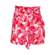 Polyester Shorts med matchende belte