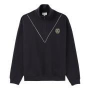 Fransk Heritage Quarter Zip Sweatshirt Navy