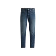 Regular Fit Jeans, 5-lommestil, Tapered ben, Medium blå