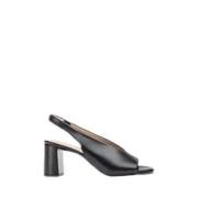 Svart Slingback Sandal Sko