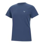 Tartan Sports T-skjorte med Logo Broderi