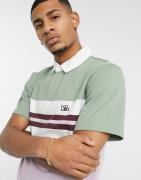Levi's Authentic logo rugby polo in lavender stripe-Multi