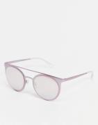 Emporio Armani round lens sunglasses-Pink