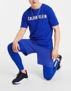 Calvin Klein Sport full length tights in blue