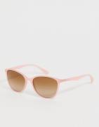 Emporio Armani square sunglasses in opal -Pink