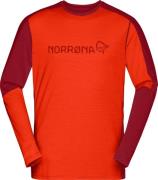 Norrøna Men's Falketind Equaliser Merino Round Neck Arednalin/Rhubarb