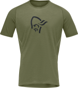 Norrøna Men's Fjørå Wool T-Shirt Olive Night