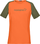 Norrøna Women's Fjørå Equaliser Lightweight T-Shirt Orange Alert