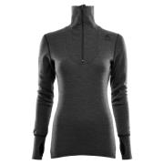 Aclima DoubleWool Polo with Zip Woman Marengo/Jet Black