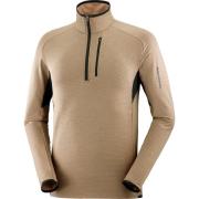 Salomon Men's Essential Lightwarm Mid Layer Shitake/Deep Black