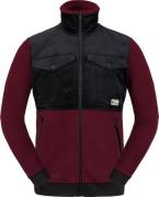 Unisex Pile Fleece Jacket Red Wine