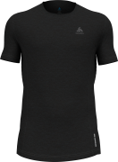 Odlo Men's BL Top Crew Neck S/S Natural Performance Black