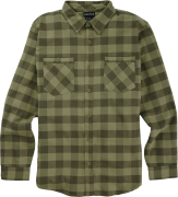 Burton Men's Favorite Long Sleeve Flannel Forest Moss Buffalo Plaid