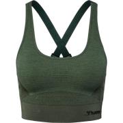 Hummel Women's hmlCLEA Seamless Sports Top Climbing Ivy/Beetle Melange