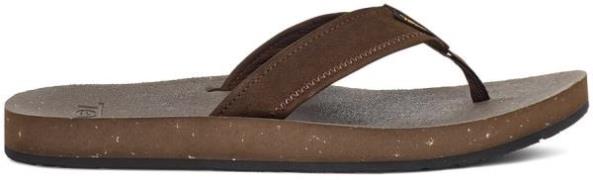 Teva Men's Reflip Leather Chocolate Brown