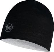 Buff Lightweight Merino Reversible Hat Junior Black-Graph Multistripe