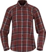 Bergans Women's Tovdal Shirt Amarone Red/Dark Shadow Grey Check