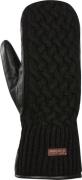 Kombi Women's Ariana Leather and Knit Mittens Black