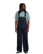 Dickies Men's Loose Denim Bib Rinsed