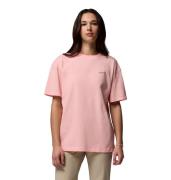 Columbia Women's Rolling Bend Graphic Oversized T-Shirt Pink Sand, Bub...