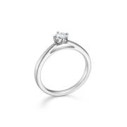 Mads Z Crown Ring 14 kt. Hvittgull 0,24 ct. 1641624