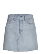 Hr Decon Icnic Bfly Skrt Check Kort Skjørt Blue LEVI´S Women