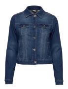 Lisa Denim Jacket Dongerijakke Denimjakke Blue Cream