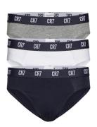 Cr7 Basic Brief Organic 3-Pak Underbukser Y-frontunderbukser Grey CR7