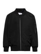 Jacket Classic Bomber Bomberjakke Black Lindex