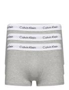 Low Rise Trunk 3Pk Boksershorts Grey Calvin Klein