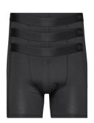 Kalle Bamboo 3-Pack Boksershorts Black Resteröds