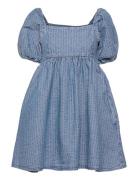 Sage Denim Dress Sound Wave Kort Kjole Blue LEVI´S Women