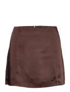 Rio Skirt Kort Skjørt Brown Gina Tricot