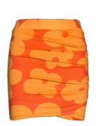 Skirt Kort Skjørt Orange Barbara Kristoffersen By Rosemunde