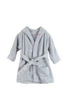 Embroidered Bathrobe 1-2 Years - Pearl Blue Morgenkåpe Badekåpe Blue F...