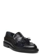 Loafer Mokasiner Lave Sko Black ANGULUS