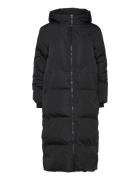 Yasirima Ls Long Down Coat S. Noos Fôret Kåpe Black YAS