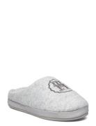 Th Emblem Felt Slipper Slippers Tøfler Grey Tommy Hilfiger