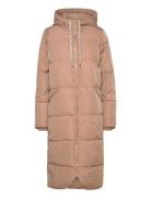 Long Puffer Jacket Fôret Kåpe Beige Coster Copenhagen