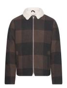 Padded Overshirt Ulljakke Jakke Brown Revolution