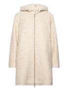 Women Coats Woven Regular Ulljakke Jakke Beige Esprit Casual