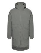 Tech Parka Raglan Parkas Jakke Grey Revolution