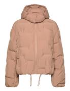 Soft Puffer Fôret Jakke Beige Ganni