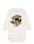 Nbmoskar Batman Ls Body Wab Bodies Long-sleeved Cream Name It