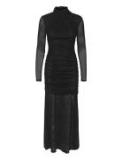 Adiagz Ls Long Dress Maxikjole Festkjole Black Gestuz