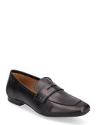 Bialilly Loafer Leather Mokasiner Lave Sko Black Bianco