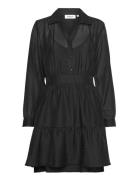 Mschjiselle Sandaya Dress Kort Kjole Black MSCH Copenhagen