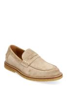 Loafer Mokasiner Lave Sko Beige ANGULUS