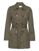 Onlvalerie Life Trenchcoat Otw Noos Trench Coat Kåpe Green ONLY