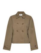 Onlapril Life Short Trenchcoat Otw Noos Trench Coat Kåpe Brown ONLY